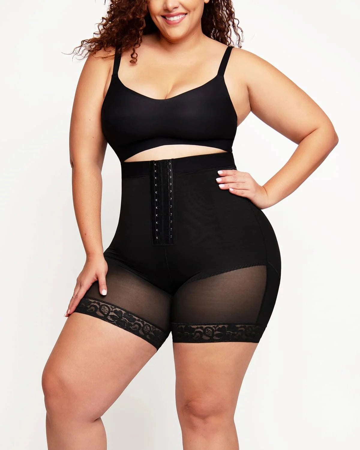 MySkult® Short moulant taille haute 2-en-1 – Effet ventre plat - fesses galbées