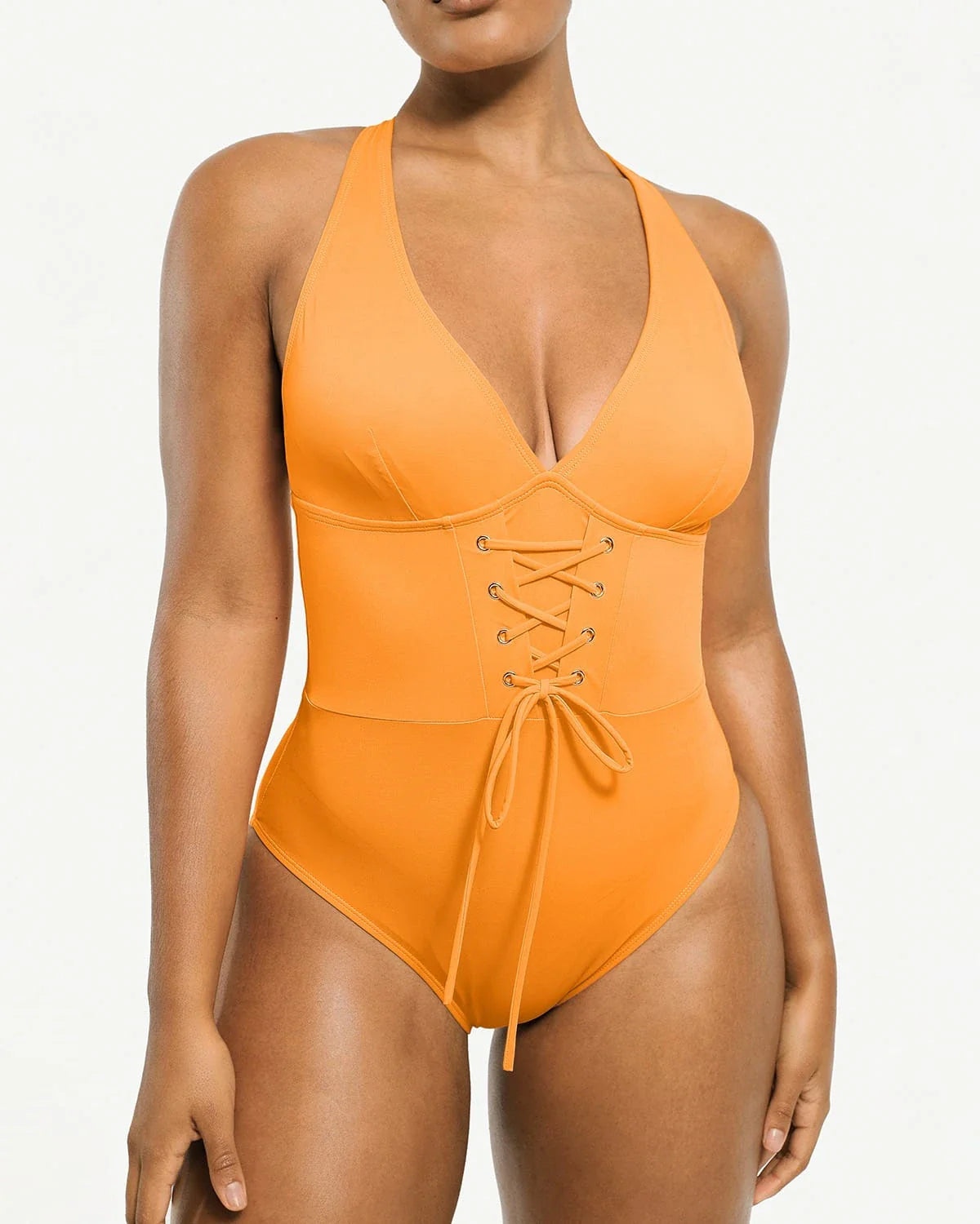 MySkult® Maillot Moulant Corset – Décolleté Plongeant