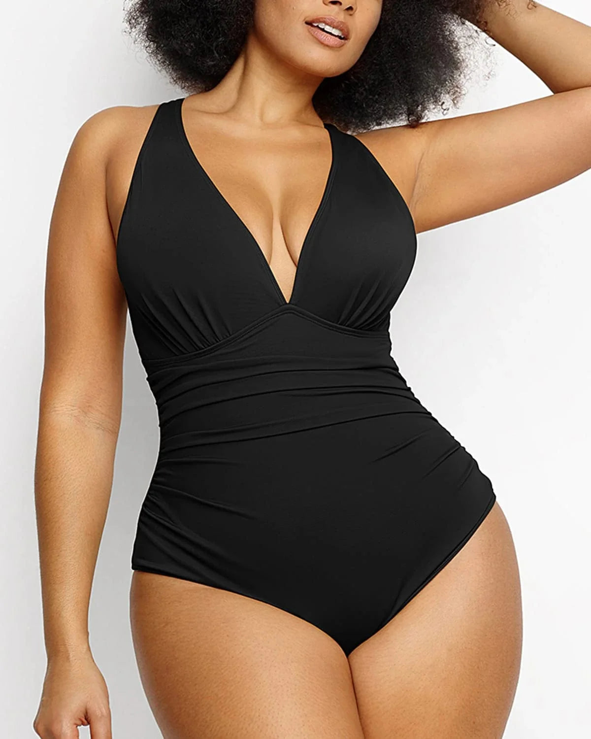 MySkult® Maillot Moulant – Décolleté Plongeant - Découpe Avant