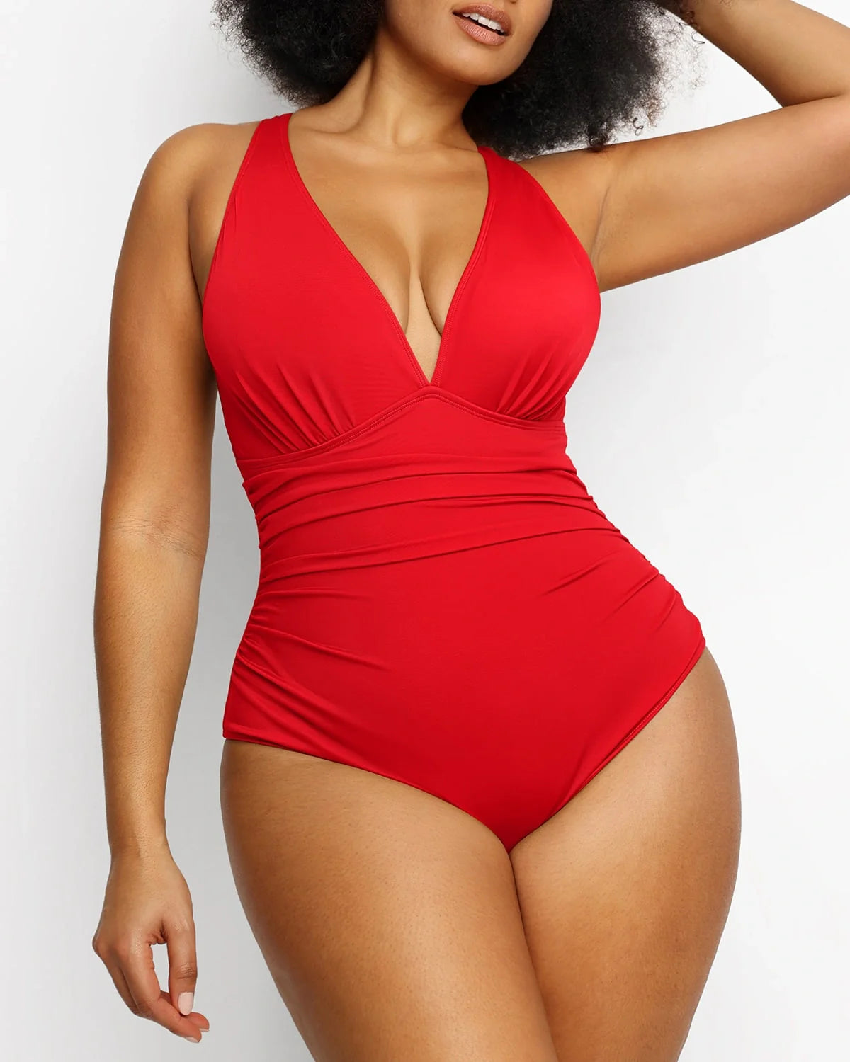 MySkult® Maillot Moulant – Décolleté Plongeant - Découpe Avant