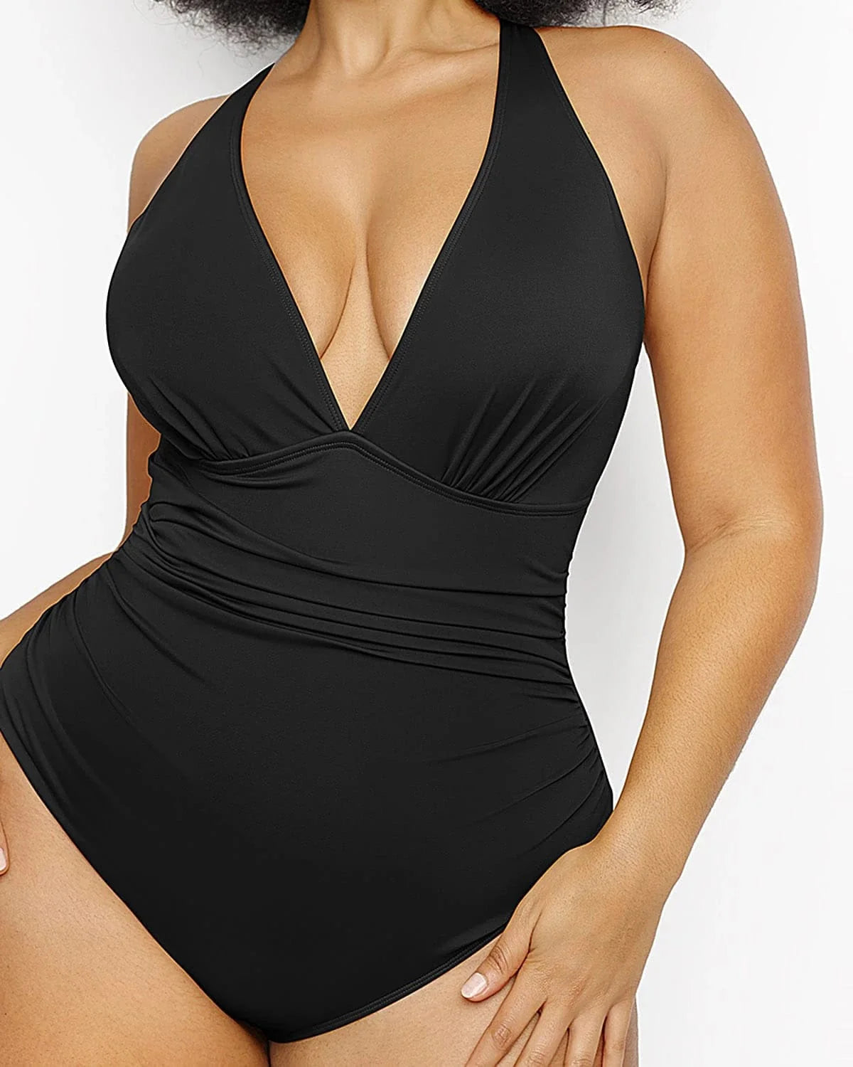 MySkult® Maillot Moulant – Décolleté Plongeant - Découpe Avant