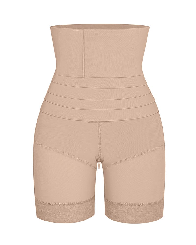 MySkult® Short moulant taille haute 2-en-1 – Effet ventre plat - fesses galbées