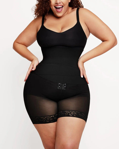 MySkult® Short moulant taille haute 2-en-1 – Effet ventre plat - fesses galbées