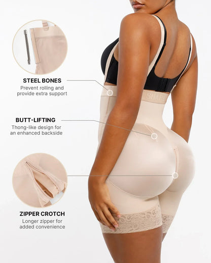 MySkult® Soutien post-partum discret – Short gainant à fermeture latérale invisible