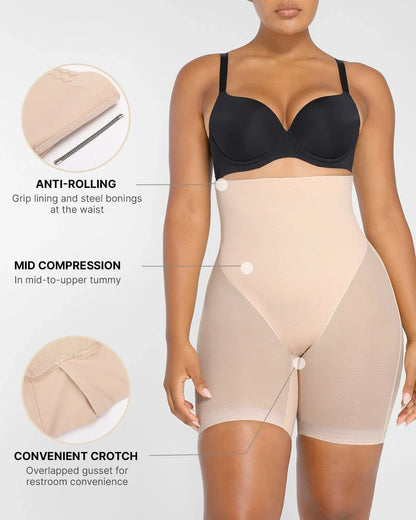 MySkult® Short moulant en maille respirante – Galbe fessier - effet lissant