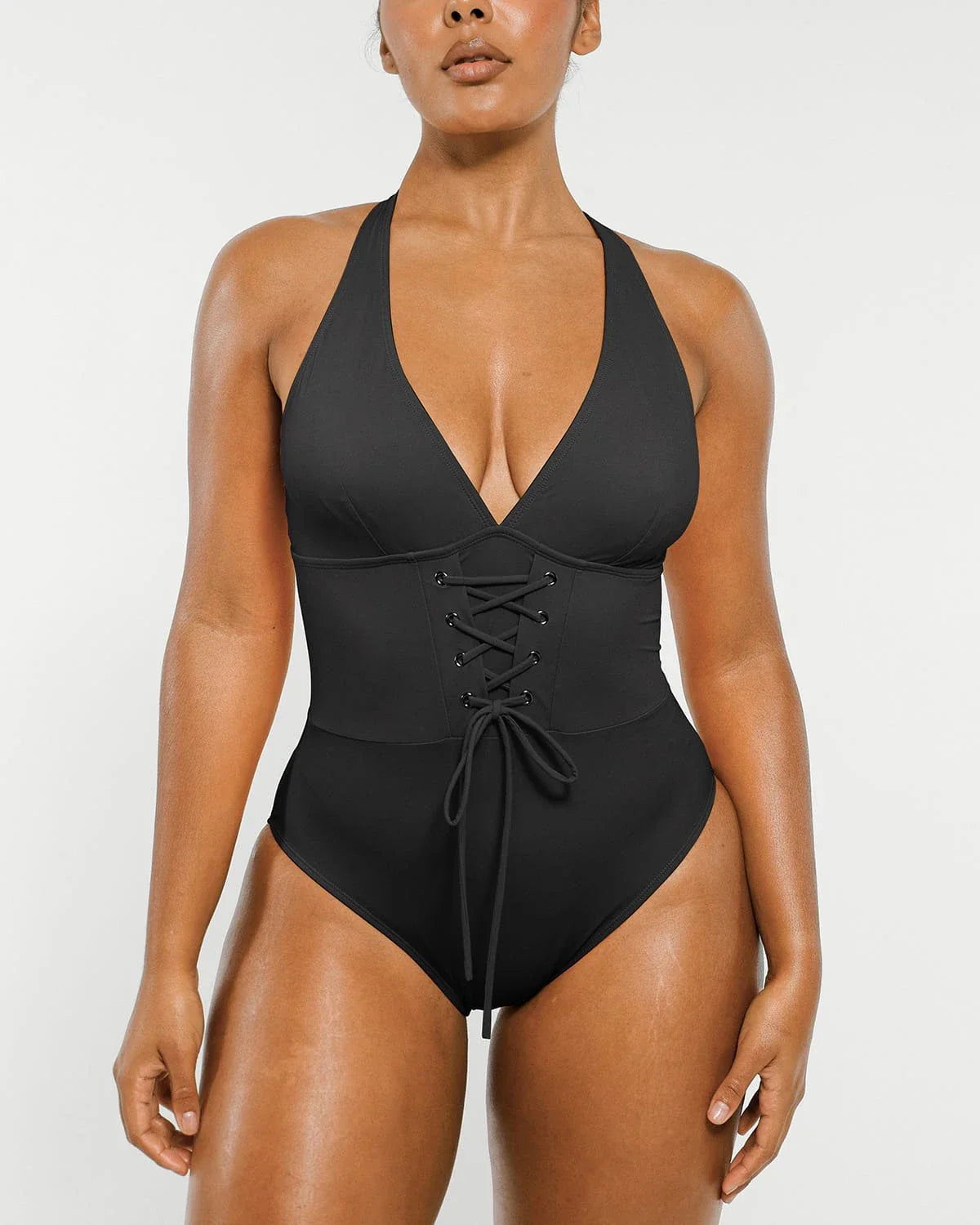 MySkult® Maillot Moulant Corset – Décolleté Plongeant