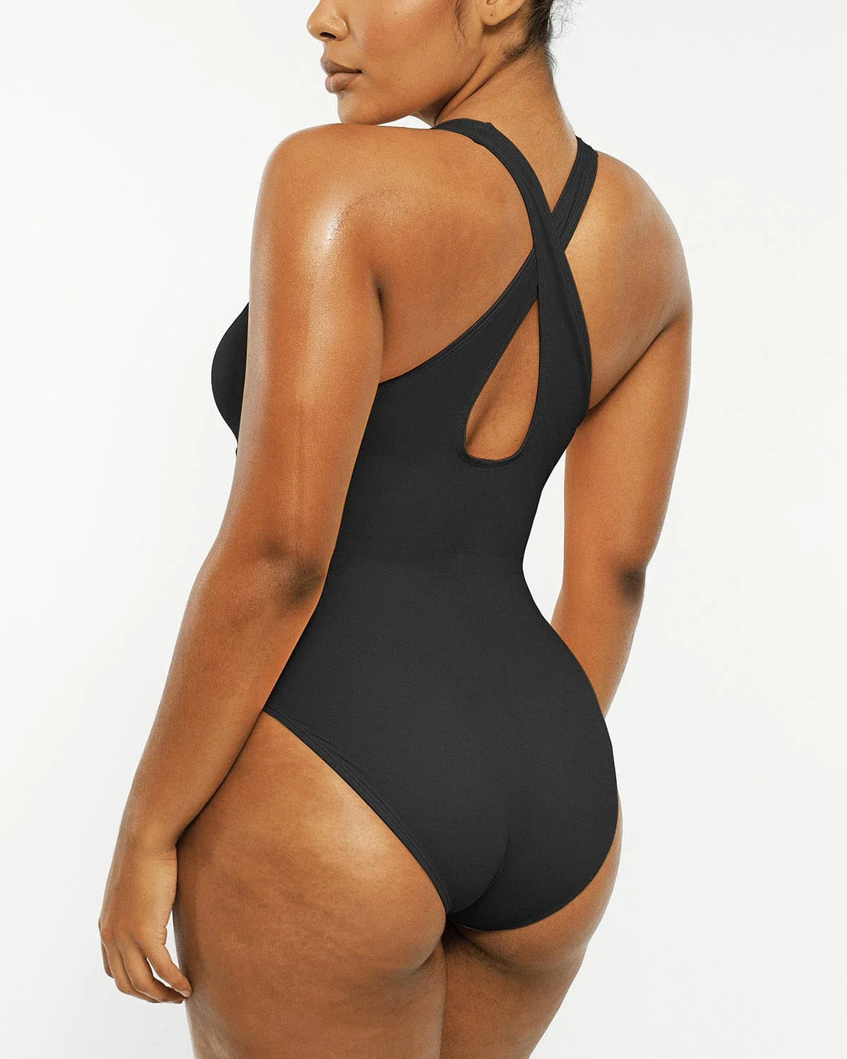MySkult® Maillot Moulant Corset – Décolleté Plongeant