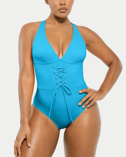 MySkult® Maillot Moulant Corset – Décolleté Plongeant
