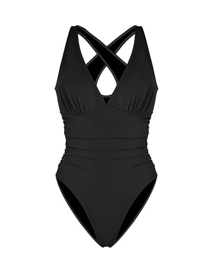 MySkult® Maillot Moulant – Décolleté Plongeant - Découpe Avant