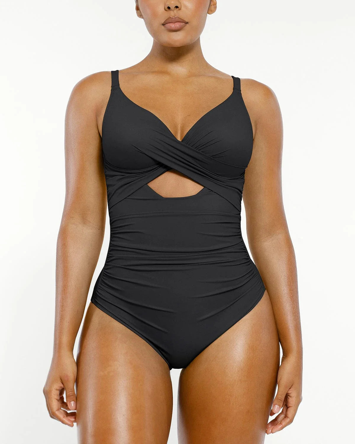 MySkult® Maillot Moulant – Décolleté Twist - Découpe Avant