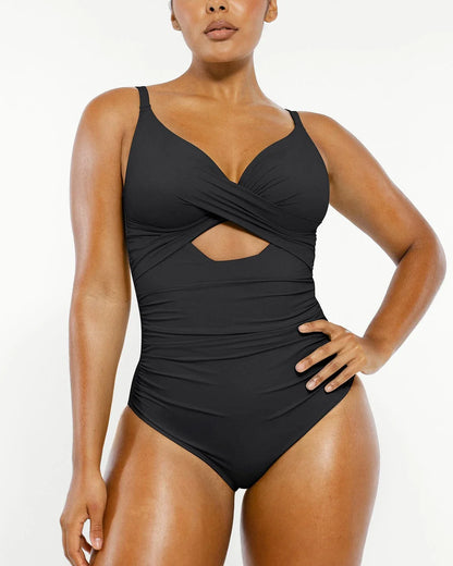 MySkult® Maillot Moulant – Décolleté Twist - Découpe Avant