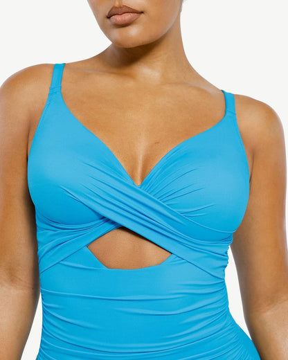 MySkult® Maillot Moulant – Décolleté Twist - Découpe Avant