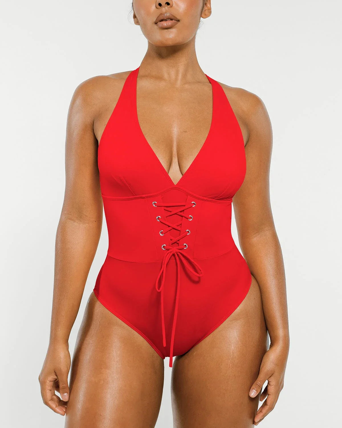 MySkult® Maillot Moulant Corset – Décolleté Plongeant