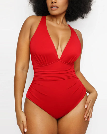 MySkult® Maillot Moulant – Décolleté Plongeant - Découpe Avant